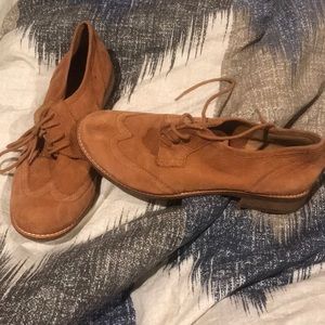 Tan suede oxfords GIANNI BINI
